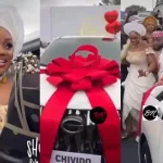 CHIVIDO2024: Davido surprises Chioma With SUV on Wedding Day