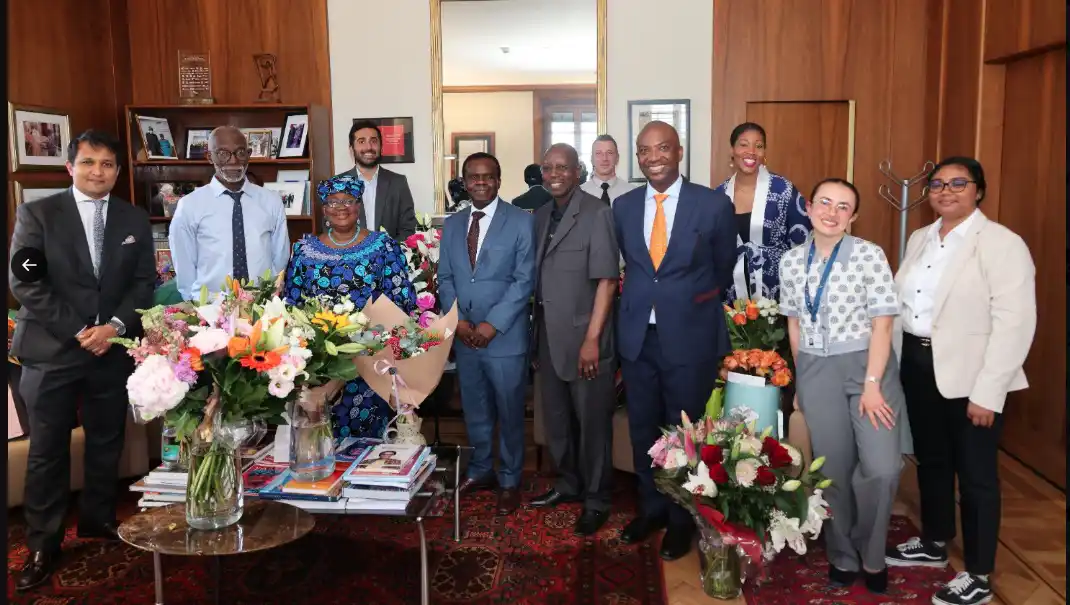 Photos: Okonjo-Iweala Celebrates 70th Birthday With Husband, WTO Ambassadors And Staff