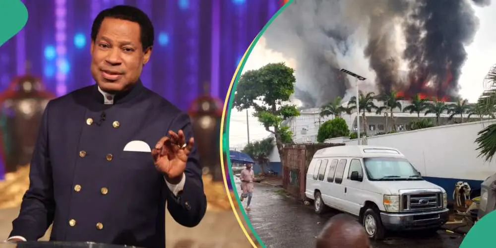 Pastor Oyakhilome reacts as fire guts Christ Embassy headquarters