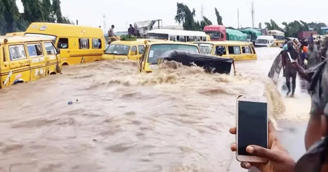 10-hour rainfall: Businesses grounded, house collapses as flood overtakes Lagos