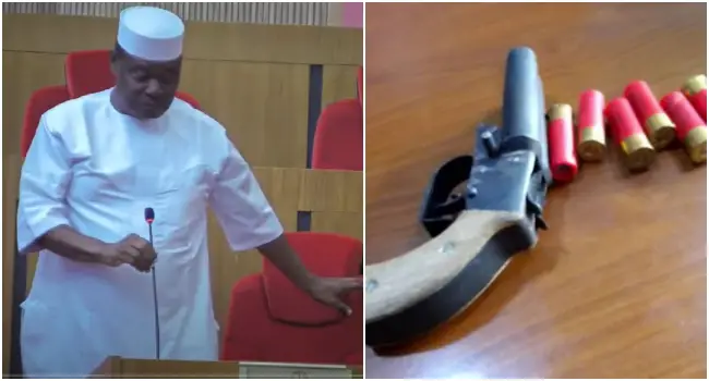 My phone detected 277 guns around me - Jimoh Ibrahim says inside senate chamber