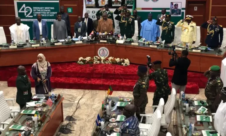 BREAKING: ECOWAS defence chiefs meet in Abuja