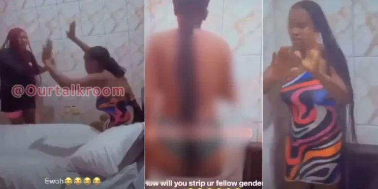 Lady flogs, strips friend naked for sleeping with boyfriend