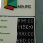 NNPCL sells fuel at N855 per litre