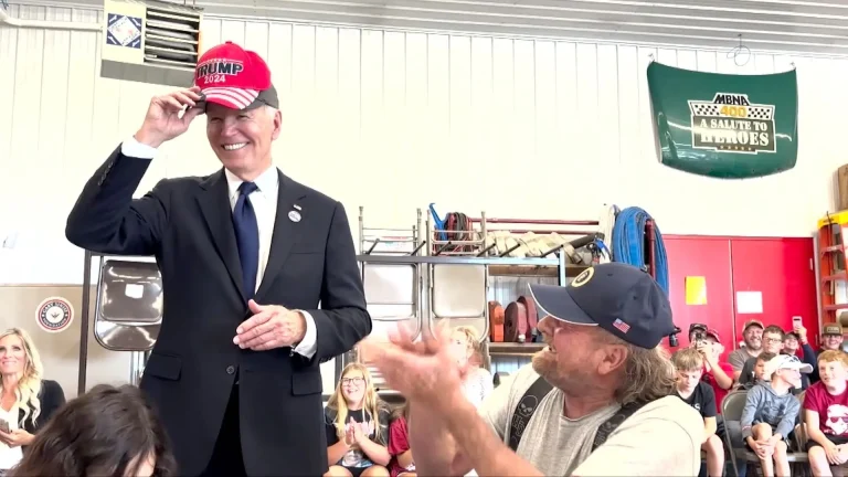 US election: Joe Biden seen wearing Trump’s MAGA cap