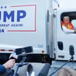 Donald Trump shows up in refuse truck after Biden labeled his supporters ‘garbage’