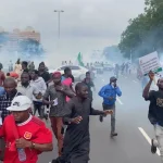 Independence Day: Police fire teargas at protesters in Abuja [VIDEO]