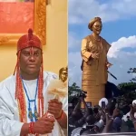 Ooni ‘immortalises’ Oluremi Tinubu with golden statue