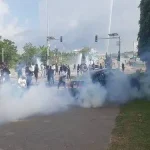 Police Arrest, Fire Tear Gas At #EndSARS Memorial Protesters