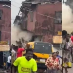 Two-storey building collapses in Lagos