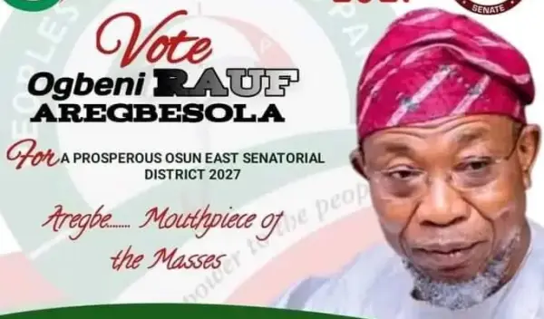 Omoluabi Caucus Reacts As Aregbesola’s 2027 Senatorial Campaign Poster Surfaces Online