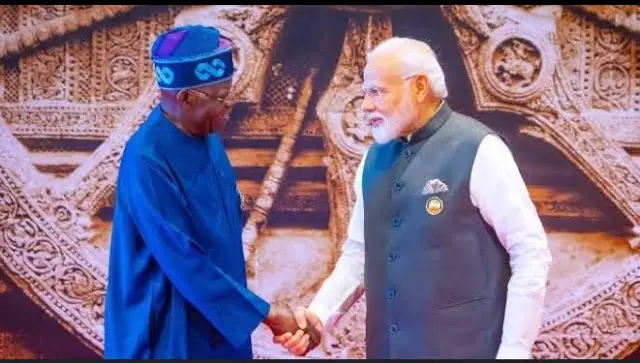 Tinubu welcomes Indian Prime Minister Modi to Nigeria