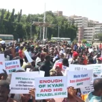 Protesters storm National Assembly over hardship, demand removal of Mele Kyari over failure to fix refineries