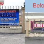 ‘Jesus Christ Is Not God’ – Controversial Banner At Lekki Central Mosque Removed After Backlash