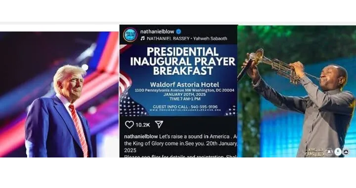 Nathaniel Bassey to minister at Donald Trump inaugural prayer breakfast