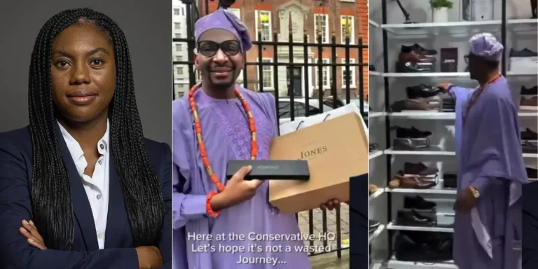 UK-based Nigerian replaces shoes, wristwatch Kemi Badenoch claimed police stole from brother