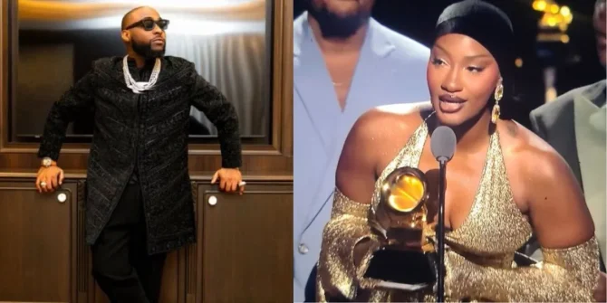 ‘I’m proud of you’ — Davido congratulates Tems on Grammy win