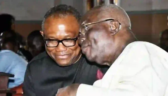 Justice", Pa Ayo Adebanjo's last word to me - Peter Obi Mourns