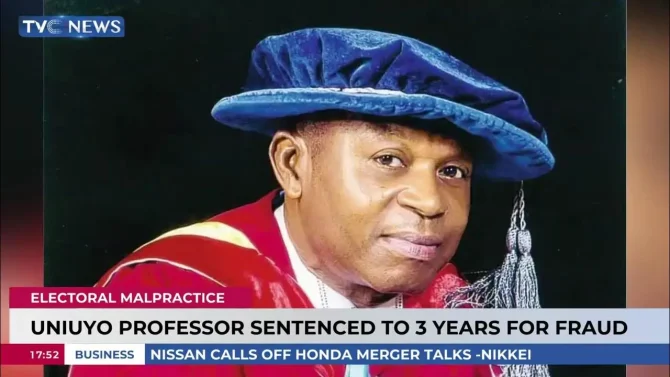 UNIUYO Professor Sentenced to Three Years in Prison for Electoral Fra¥d