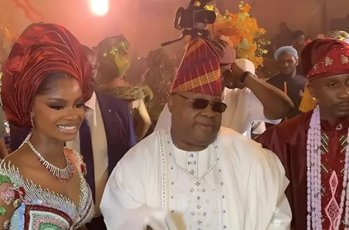 ‘Davido asked him to sing’ – Reactions trail Gov Adeleke’s performance at Priscilla’s wedding [VIDEO]