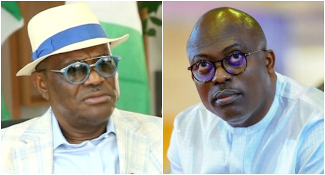 VIDEO: Embarrassing moment Nysome wike kicked Governor SIM Fubara out of his house