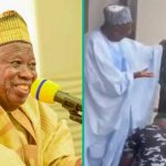 Ganduje reacts to backlash following viral video of policeman lacing his shoe