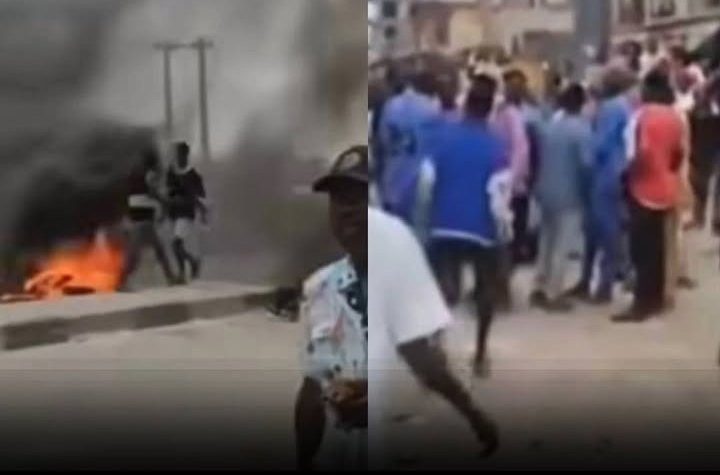 Protests Erupt in Lagos After Policeman Reportedly K+lls Commercial Motorcyclist, others hospitalized