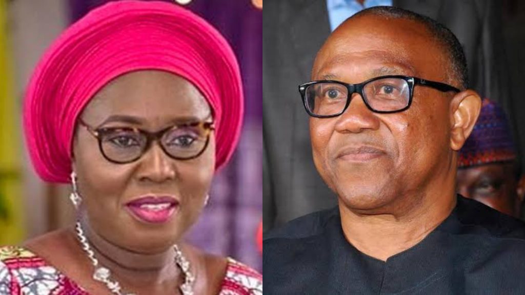 Late Akeredolu’s Wife, Betty, Backs Peter Obi, Applauds One-Term Promise