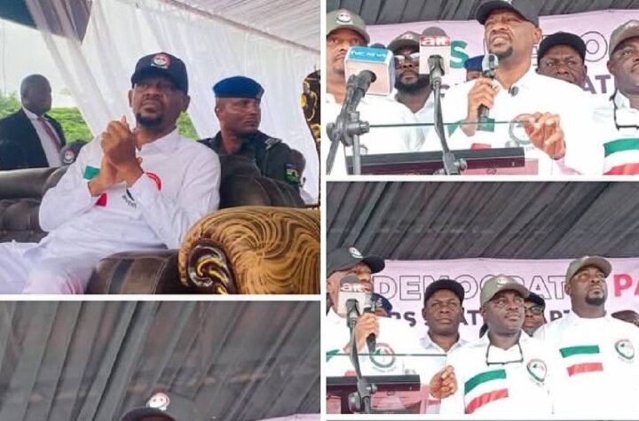 Rivers Assembly Speaker, 27 Members Attend PDP Campaign Flag-Off for LG Elections