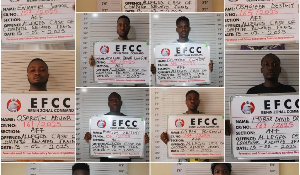Lonely Days Ahead for 10 Pablets as Edo Court Jails 10 Pablos for Internet Fra¥d