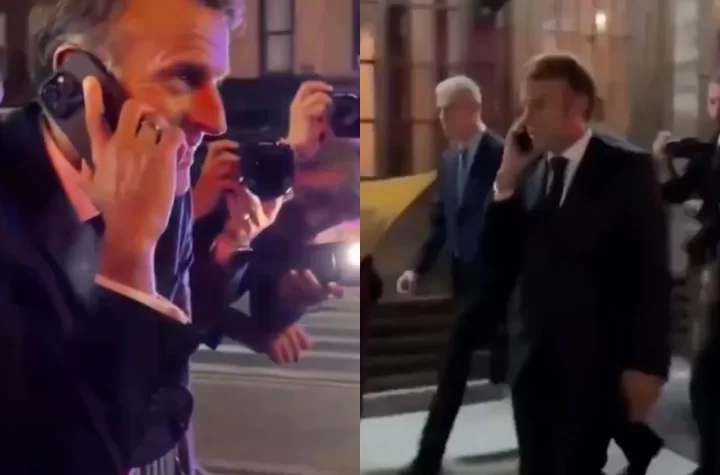 French President Macron phones President Trump after he was stopped in New York, forced to walk for half an hour when police halted his motorcade to let Trump’s convoy pass. 😳