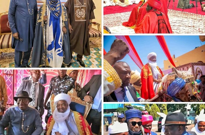 Goodluck Jonathan Attends Turbanning of His Former Vice President, Namadi Sambo, as Sardaunan Zazzau