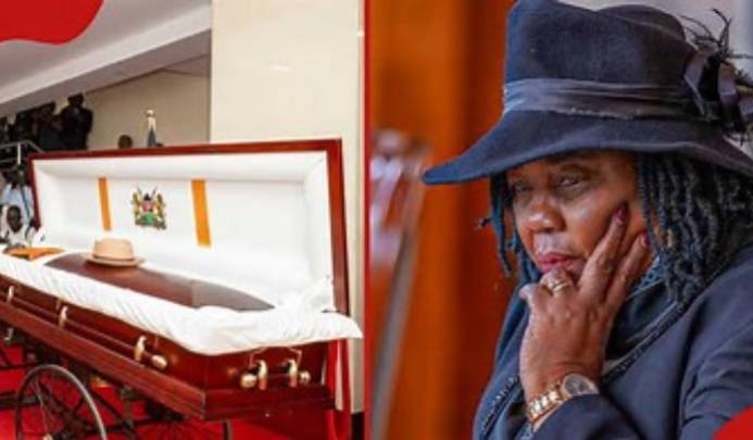 President Ruto Consoles Ruth Odinga at Funeral of Former Kenyan Prime Minister Raila Odinga