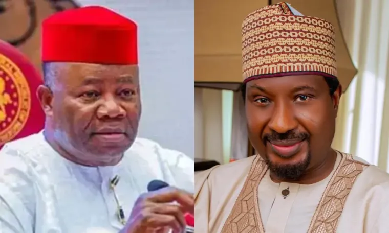 Drama in the Senate as Akpabio and Deputy Senate President Barau Clash over Trump’s Allegations