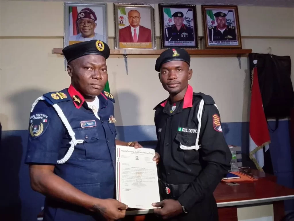 NSCDC Commends Volunteer Who Returned Over N20 Million Forgotten in Tricycle