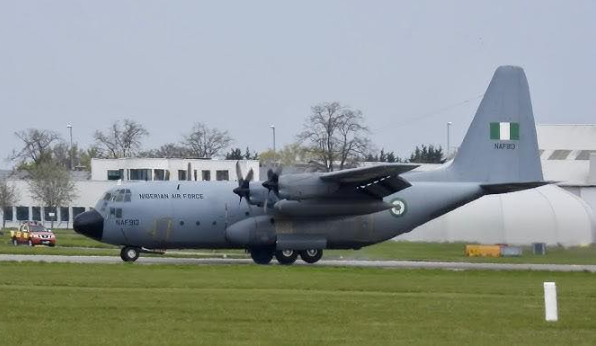 NAF aircraft arrives in Ghana en route to Portugal for maintenance