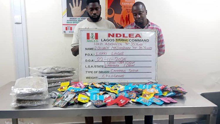 Ndlea Busts Syndicate Selling Dr¥gs Disguised As Christmas Treats