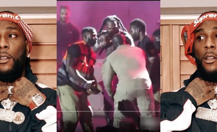 Burna Boy Praises Fan who stormed the stage and gave him money during a concert in Ghana