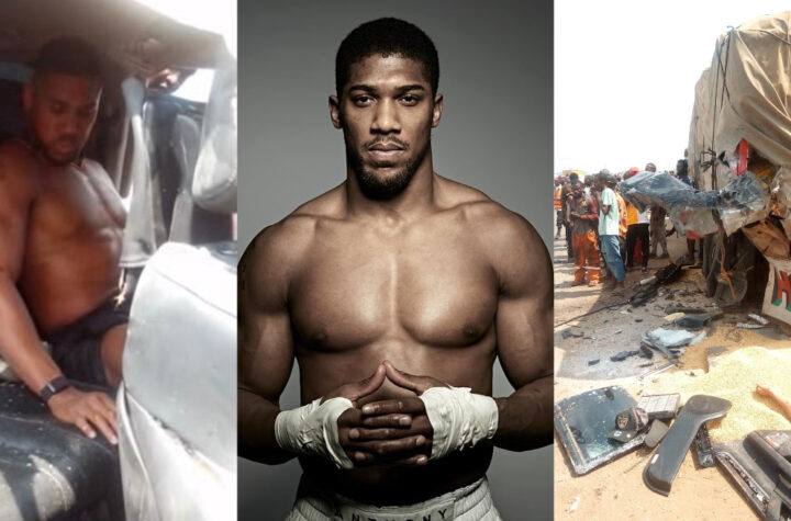 Just In: Anthony Joshua Involved in F@tal Road Cr@sh in Ogun State; Two Confirmed De@d