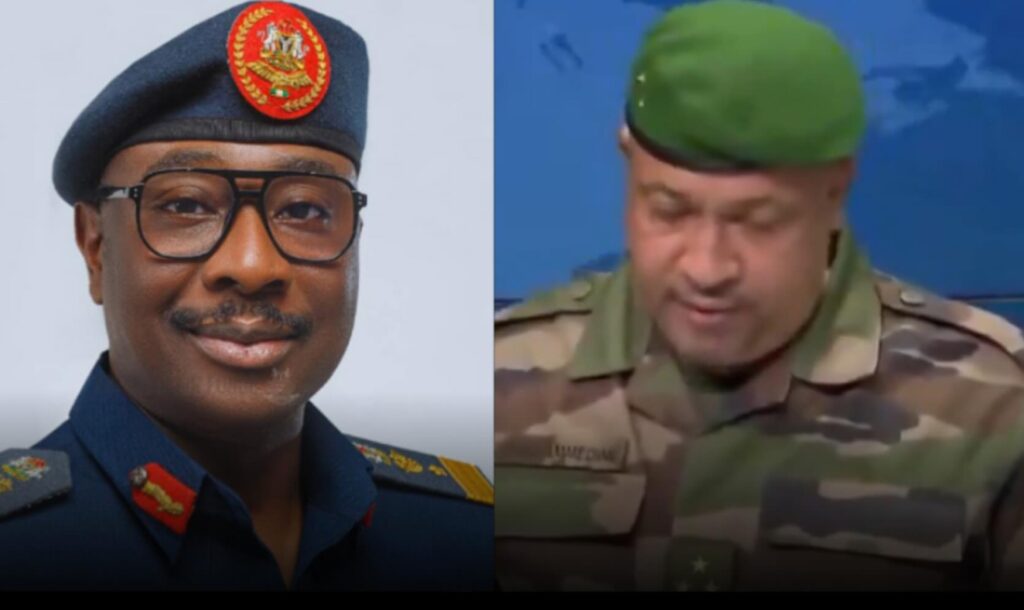 Nigerian Air Force says its aircraft was heading to Portugal but made an emergency landing in Burkina Faso due to technical issues