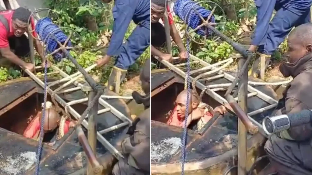 Lagos Firefighters Rescue 84-Year-Old Man from 140-Foot Well Over Suspected S¥icide Attempt