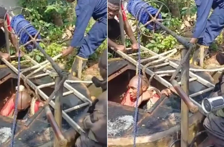 Lagos Firefighters Rescue 84-Year-Old Man from 140-Foot Well Over Suspected S¥icide Attempt