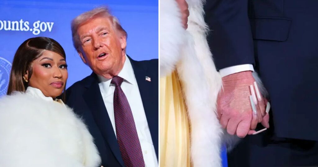 I love Nicki Minaj, she’s extremely beautiful— President Trump says as he compliments her long nails