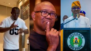 Video: Okpebholo’s Aide Insults Peter Obi, Threatens ADC Members Before Police Commissioner