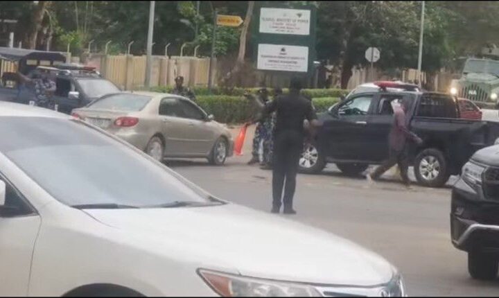 ADC: Tension at INEC headquarters, security beefed up, roads blocked