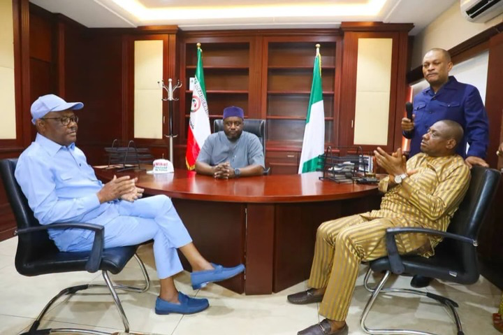 Wike storms PDP National Secretariat, gives order to Mohammed-led NWC members