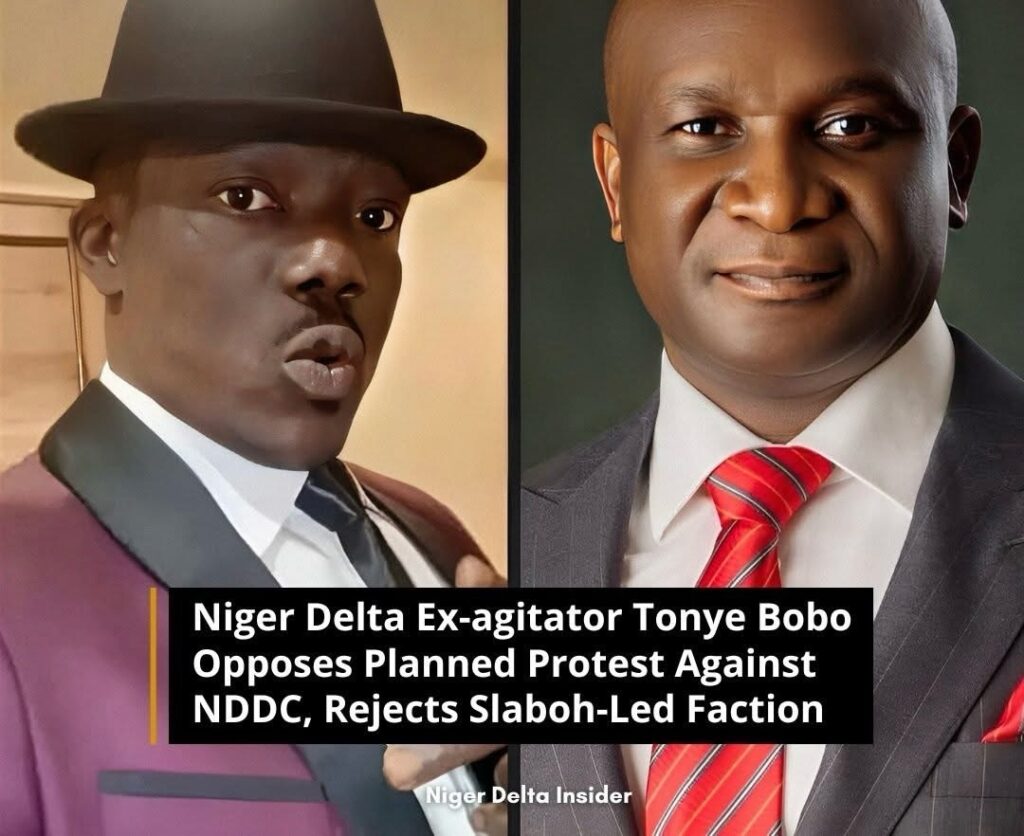 Niger Delta Ex-agitator Tonye Bobo Opposes Planned Protest Against NDDC, Rejects Slaboh-Led Faction
