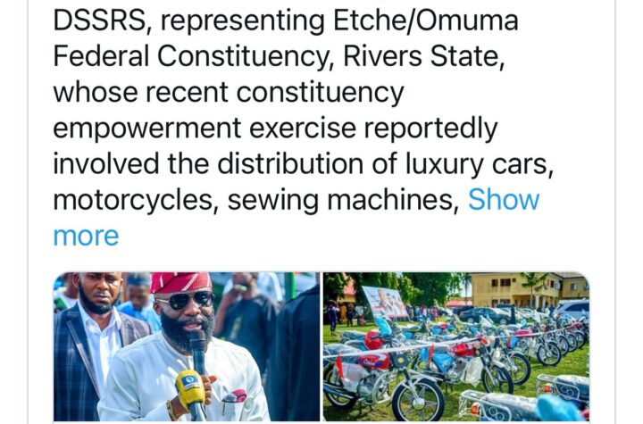 House Of Reps Member Faces Backlash For Distributing Luxury Cars, Cash While Schools, Hospitals Rot In Rivers State