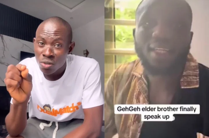 You’re a us+less person, you help strangers but ignore your family— GehGeh’s alleged elder brother calls him out