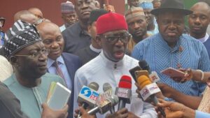 ₦1.3trn Derivation Probe: Ex-Delta Governor Ifeanyi Okowa Spotted at EFCC Lagos Office